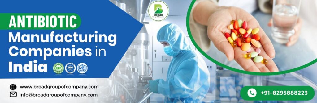Which company contributes best to the whole of antibiotic manufacturers in India?